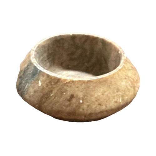Handmade stone marbled round - marbled,